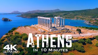 ATHENS IN 10 MIN 🇬🇷 Αθήνα Drone Aerial 4K 2024  GREECE Ελλάδα [upl. by Washburn655]