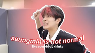 seungmin aint normal like everyone else in stray kids [upl. by Darby]