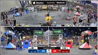 Qualification 100  2024 FIRST Championship  Newton Division sponsored by Medtronic [upl. by Spalding]