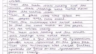 Physics Practical  to find out the refractive index of glass slab using travelling microscope [upl. by Bishop884]