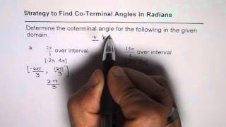 Strategy to Find Coterminal Angles in Given Interval [upl. by Manthei]