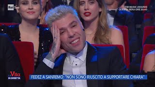 Fedez a Sanremo quotNon sono riuscito a supportare Chiaraquot  La Vita in diretta  15092023 [upl. by Ssalguod]