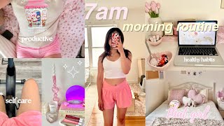 7am morning routine 🍵🌟 healthy habits productive vlog self care [upl. by Eecyac]