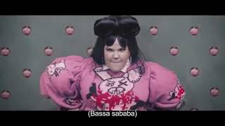 Netta  Bassa Sababa Music Video with Lyrics [upl. by Antonina327]