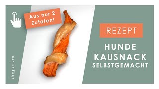 Kausnack für Hunde selber machen  aus nur zwei Zutaten [upl. by Eelyk378]