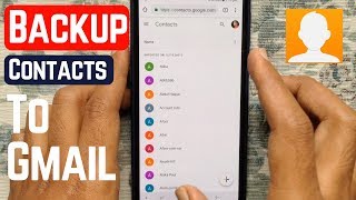 How to Backup Phone Contacts to Gmail Android [upl. by Jabe545]