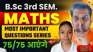 Bsc 3rd Semester MathsMost Important Questions Series Day 4Be DKDian [upl. by Sidnac115]