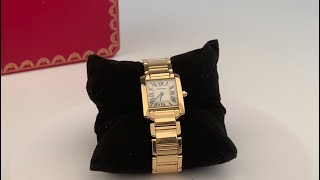 Tank gold wristwatch ref 2385 [upl. by Jobina470]