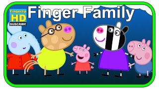 Finger Family Peppa Pig Cartoon Songs  Nursery Rhymes for Children  Fingertip Rhymes [upl. by Gare]