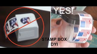 Quick amp Cheap POSTAGE STAMP DISPENSER DIY [upl. by Ibby391]