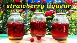 How to make strawberry liqueur a simple recipe [upl. by Nanreit]