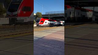 Northbound local Caltrain railcar railway automobile railroad train railfan railfaning [upl. by Yrogreg]