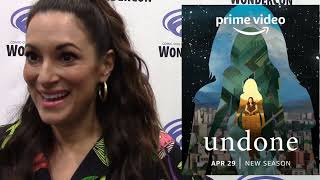 Undone Season 2  Angelique Cabral quotBeccaquot Interview [upl. by Ainatit850]