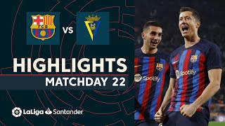 Resumen de FC Barcelona vs Cádiz CF 20 [upl. by Nwahsat]