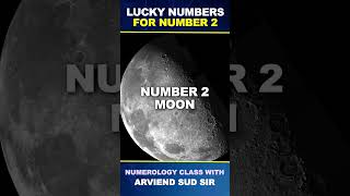 Lucky Number For Number 2  Numerology Number 2  Moon  Numerology  Arviend Sud  shortsfeed [upl. by Akapol60]