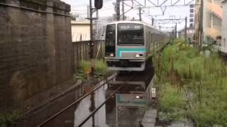 JR相模線厚木駅の線路が冠水 2013915 [upl. by Sasnett96]