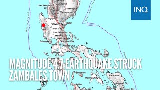 Magnitude 47 earthquake struck Zambales town tremor felt in Metro Manila  INQToday [upl. by Innavoeg]