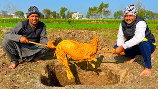 Whole Stuffed Goat Cooking 3 Hours In Mud Oven  Mubashir Saddique  Village Food Secrets [upl. by Phil]