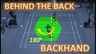 Who is The Masters BEHIND THE BACK BACKHAND Trick Shots [upl. by Fortunna]