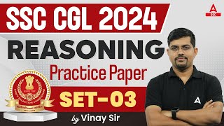 SSC CGL 2024  SSC CGL Reasoning Classes By Vinay Tiwari  SSC CGL Reasoning Practice Set 3 [upl. by Primaveras]