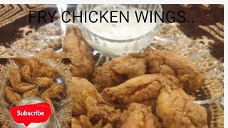 FRY CHICKEN WINGS  HOW TO MAKE FRY CHICKEN WINGS  WINGS FRY RECIPE [upl. by Sire]