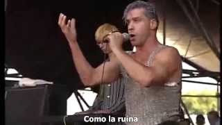 Rammstein  Der Meister Sub Español  Live  Bizarre Festival 1996 HD [upl. by Anilas592]