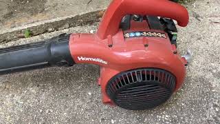 Homelite Handheld Gas Leaf Grass Blower Full Breakdown Homelite Gas Powered Leaf Blower [upl. by Mallorie]