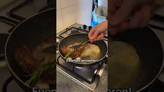 Ribeye steak bakken sierdsteak biefstuk koken [upl. by Alverta]