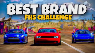 🔥Best Manufacturer Car Brand Challenge In FH5 [upl. by Beatrisa86]