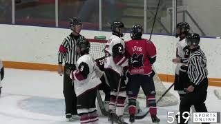 GOJHL  Stratford Warriors vs Cambridge RedHawks [upl. by Muns640]