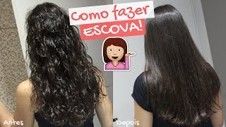 COMO USAR ESCOVA POLVO CORRETAMENTE ✨ finalização como montar colocar presilha desembaraçar [upl. by Ludovico576]