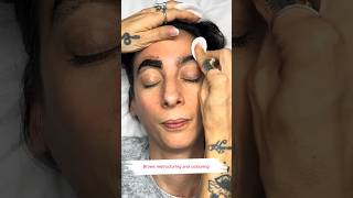 Eyebrows restructuring and colouring 54 juliedesigner browshaping youtubeshorts eyebrows [upl. by Guy]