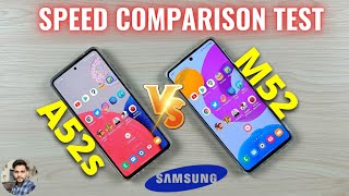 Samsung A52s 5G vs Samsung M52 5G Speed Test [upl. by Pierro582]