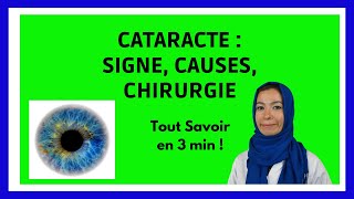 CATARACTE  Symptômes  Chirurgie du cristallin en 3 min [upl. by Strephonn874]