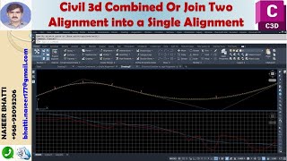 Civil 3d Combine Or Join Two Alignment into a Single Alignment [upl. by Oiretule]