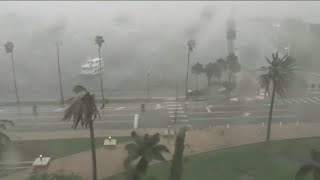 Live camera  Hurricane Milton heads out to sea [upl. by Llenram]