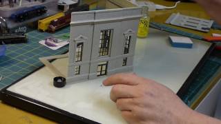 How to Build Walthers HO Scale Union Station Part 3 [upl. by Acie]