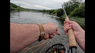 Salmon fly fishing in Ireland Casting yips [upl. by Akcinat]