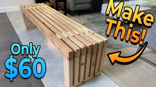 Build This DIY Modern Bench [upl. by Ranitta344]