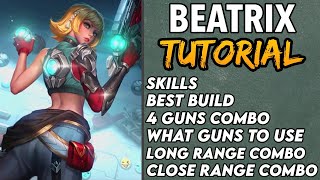 HOW TO USE BEATRIX FAST  Tutorial  Guide  Best Build  Beatrix Combo  Gameplay  Mobile Legends [upl. by Pastelki953]