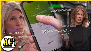 FejkSwish sprids på sociala medier quotEtt allvarligt bedrägeriquot [upl. by Ynohtnaed28]