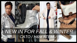 NEW IN FASHION  CATO HampM TEMU THRIFT  COATS  BOOTS  HANDBAG  ACCESSORIES fallfashion fall [upl. by Ilam320]