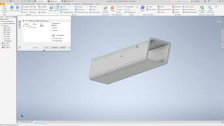 21 Vierkantrohr Autodesk Inventor 2021 [upl. by Hsitirb335]