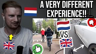 Reaction To Cycling in Netherlands vs Cycling in Britain [upl. by Aslam210]