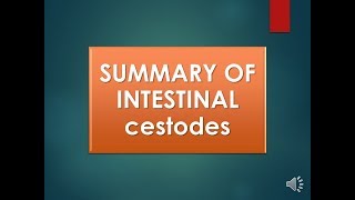 Summary of Cestodes and Nematodes by Dr Shaimaa Sharaf ElDeen [upl. by Francesco]