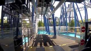 GARDALAND BLUE TORNADO ON BOARD CAMERA HD FRONT SEAT [upl. by Cressler]