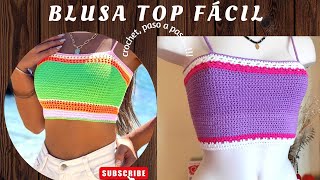 Blusatop Easy Crochet paso a paso [upl. by Yarised]