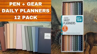 PEN  GEAR UNDATED DAILY PLANNERS 12 COUNT EVERYDAY CARRY EDC POCKET PLANNER [upl. by Attenaej]