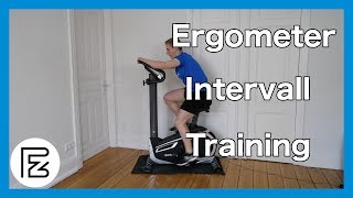 Effektiv zuhause ABNEHMEN  INTERVALLTRAINING auf dem ERGOMETER [upl. by Patrica]