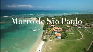 Sobrevoo de drone nas lindas piscinas naturais da 3° praia de Morro de São Paulo  Bahia [upl. by Naawaj]